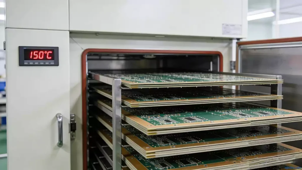 PCB Stress Relief Process in Oven After Lamination to Prevent Warping