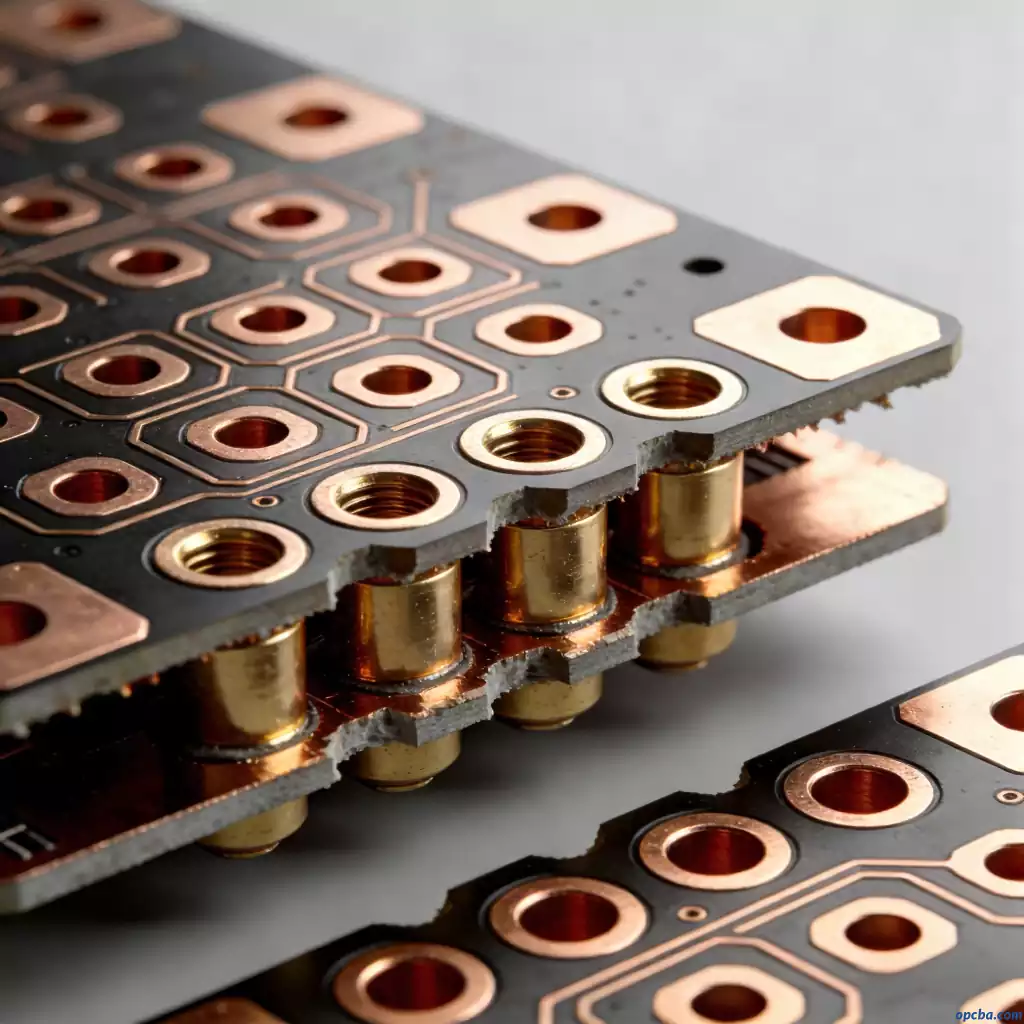 board edge PTH design showing plated through holes cut at PCB edge for soldering