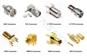 Collection of mainstream RF connectors, including BNC, TNC, F-type, N-type, SMA, MMCX, SMB, MCX, etc., for different RF applications