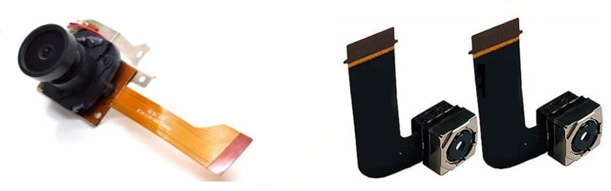 Camera modules with flexible flat cables (FPC), used for image capture and signal transmission in smartphones, drones, and other devices