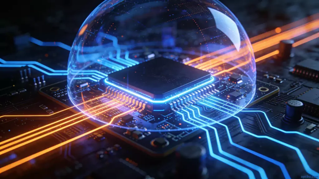 EMC shielding concept PCB with interference protection
