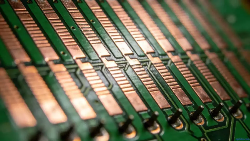 PCB trace routing avoiding crossed traces with clear parallel paths