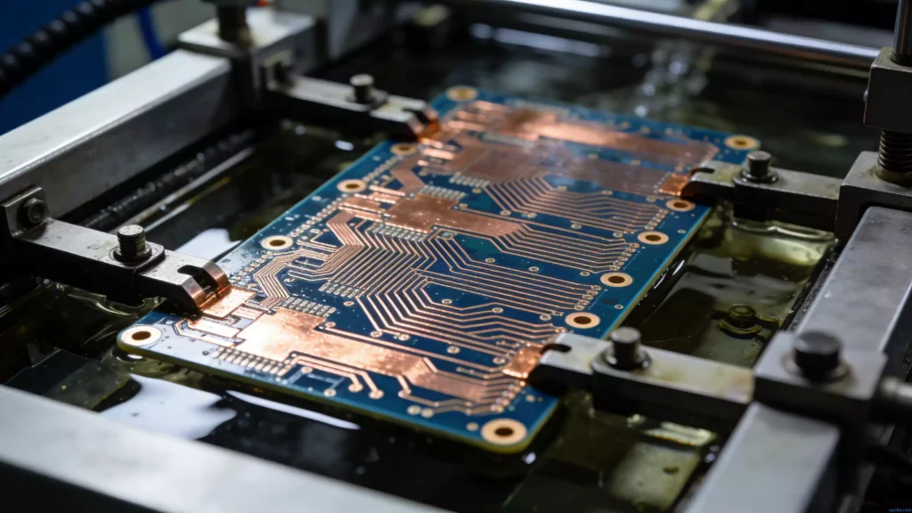 Pattern electroplating for rigid PCB – thickening copper traces and holes