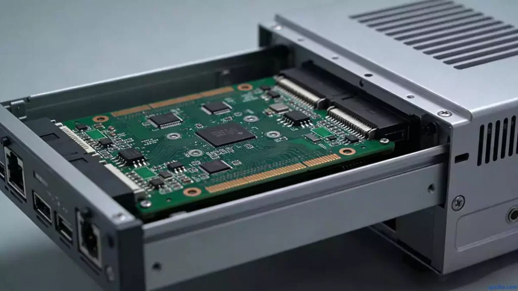 reflow warpage solutions result showing a flat PCB properly installed in a chassis, demonstrating successful warpage control after assembly optimization