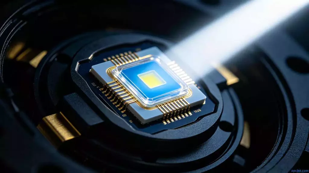 COB MCPCB for high power LED automotive lighting, with unpackaged chips attached straight to the metal core to minimize thermal resistance and improve reliability