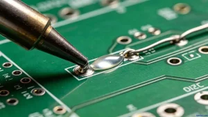 How to solder a wire to a circuit board step by step forming a smooth concave fillet by heating the pad and wire togethe