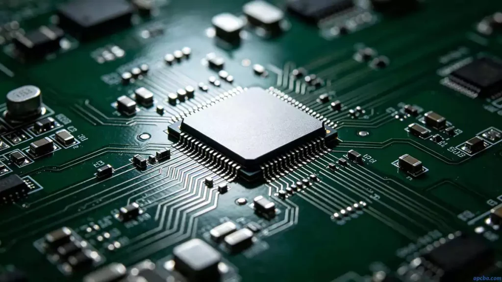 keep high frequency component connections short core scene showing RF chip with minimal trace length to reduce stray parameters and EMI