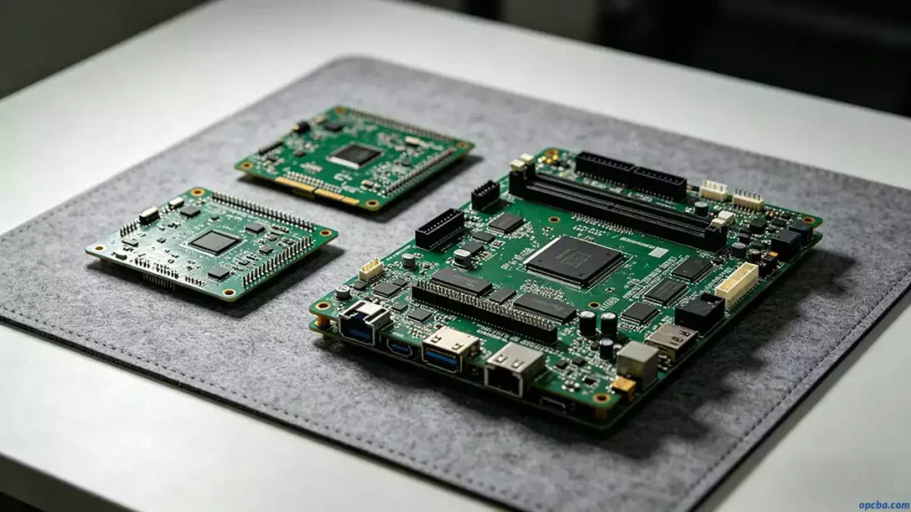 single layer vs double layer PCB comparison of simple boards and complex multilayer board for layer count decisions