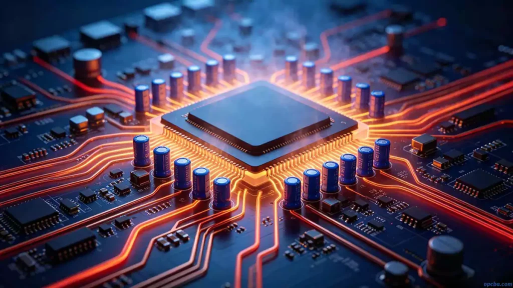 best practices for power integrity and ground management in PCB with decoupling capacitors and thermal via arrays for stable power delivery