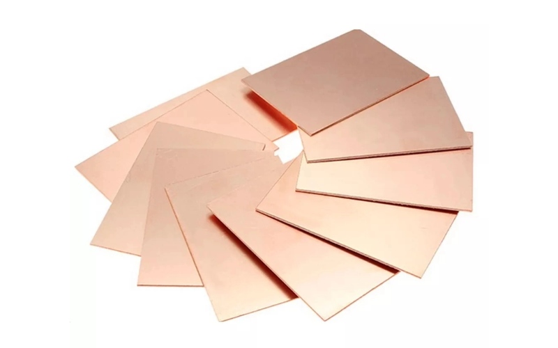 Bare single-sided copper clad laminate sheets with smooth copper foil surface, raw base material for printed circuit board fabrication