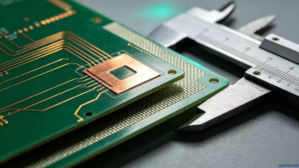 microstrip patch antenna layout for drones – copper trace details and dielectric substrate cross‑section on a UAV PCB