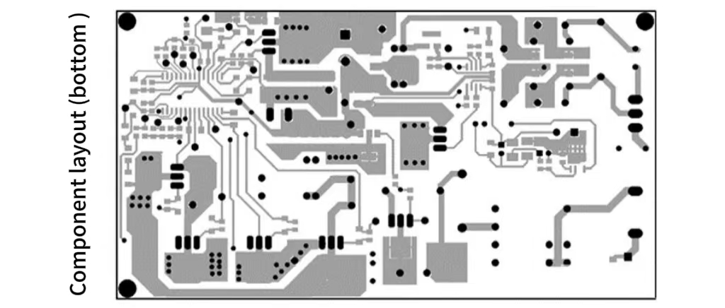 PCBA components layout (bottom)